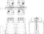 System kaskadowy RG/4xC240-200 montaż tyłem do siebie/izolowany